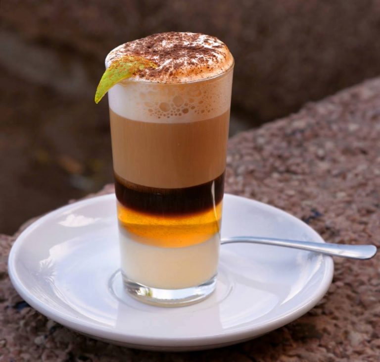 Barraquito local coffee from Tenerife Tenerife Host